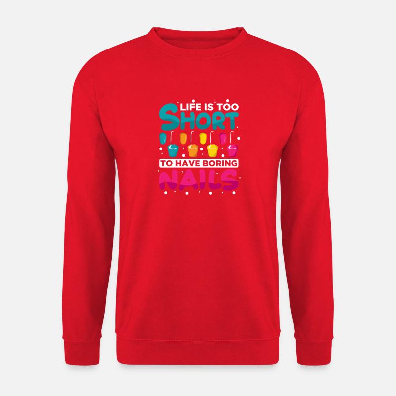 Nageldesigner Nageldesignerin Kosmetik Nagelstudio - Unisex Pullover - Rot
