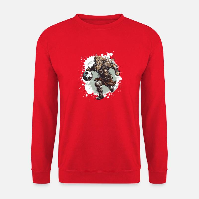 Wikinger Fussball Team - Unisex Pullover - Rot