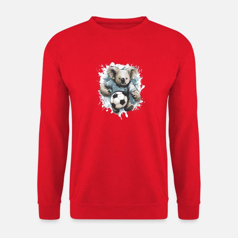 Koala Fussball Team - Unisex Pullover - Rot