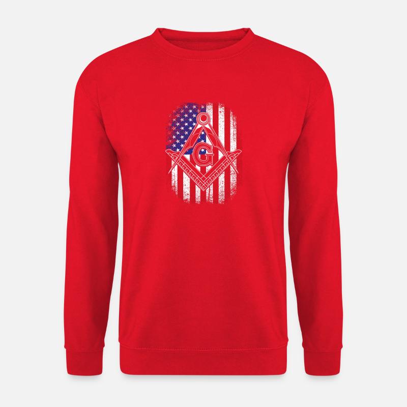 Illuminati Freimaurer - Unisex Pullover - Rot