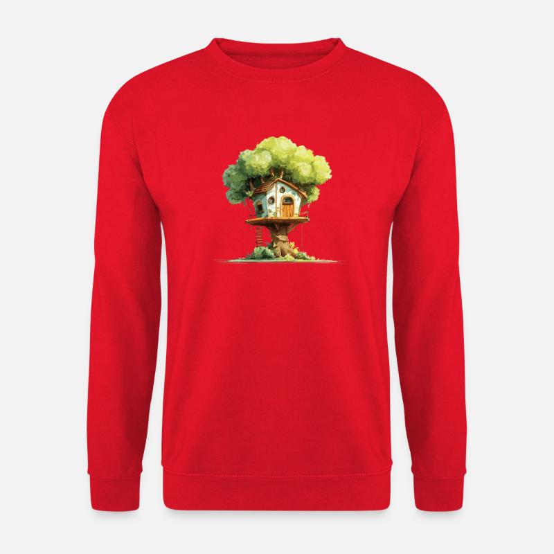 Treehouse in the canopy - Unisex Sweatshirt - red