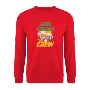 Équipage de Gran Canaria - Sweat-shirt Unisexe - rouge - Devant - Alina (178cm) & Michal (187cm)