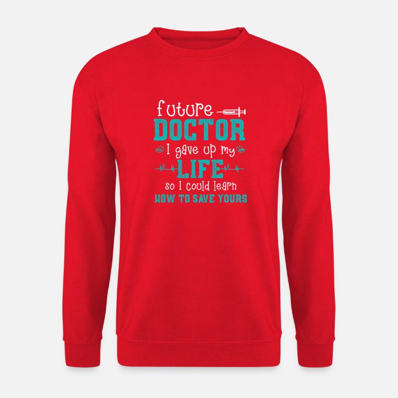 Future Doctor Lebensrettungsreise - Unisex Pullover - Rot