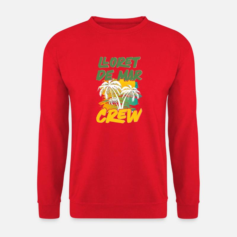 Lloret De Mar Crew - Unisex Pullover - Rot
