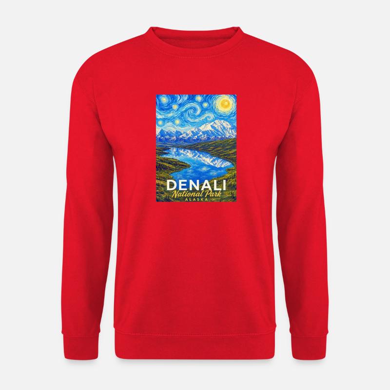 Denali-Nationalpark, Alaska - Unisex Pullover - Rot