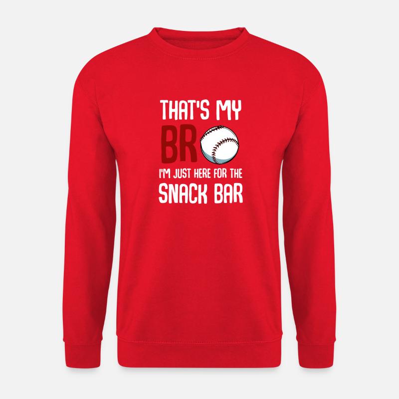 Baseball Snack Bar Tee - Sweat-shirt Unisexe - rouge