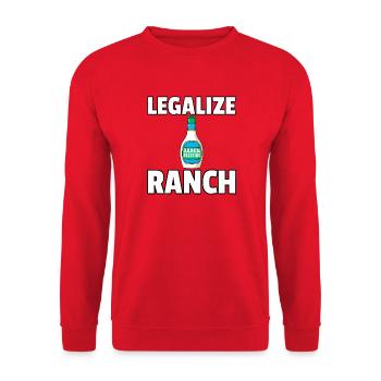 Legalize Ranch Bottle Tee - Unisex Sweatshirt - red - Front - Alina (178cm) & Michal (187cm)