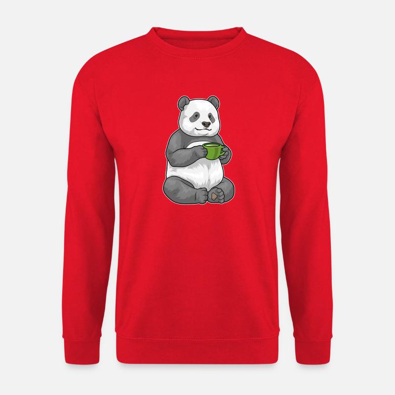 Panda Coffee Mug - Unisex Sweatshirt - red