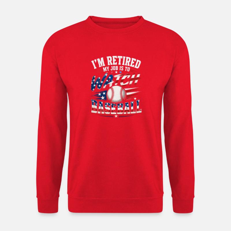 Retirement Baseball Spectators - Unisex Sweatshirt - red