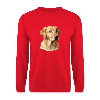 Porträt eines Golden Retrievers - Unisex Pullover - Rot - Vorne - Alina (178cm) & Michal (187cm)