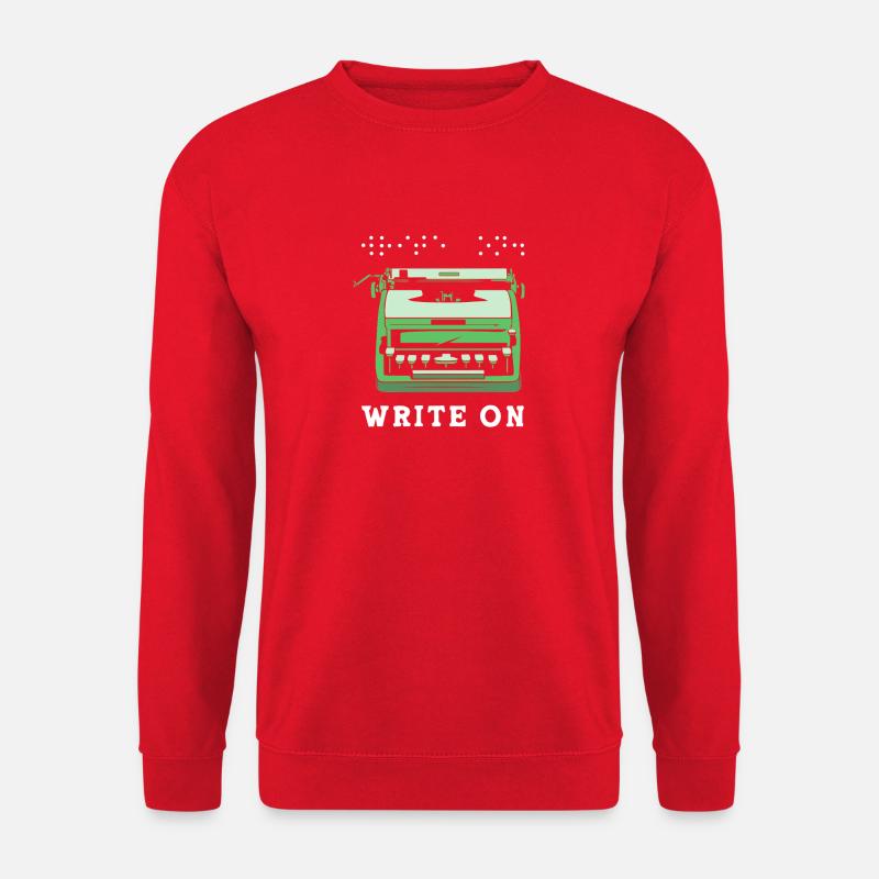 Blindenschrift Braille Blind - Unisex Sweatshirt - red