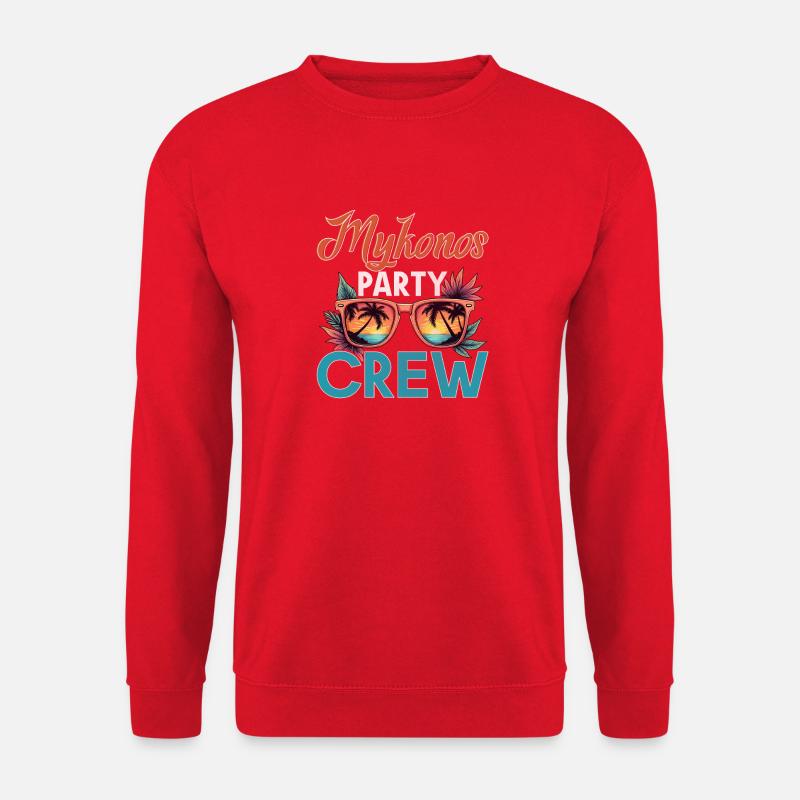 Mykonos Crew - Unisex Pullover - Rot