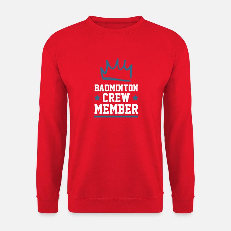 Badminton Crew - Unisex Pullover - Rot