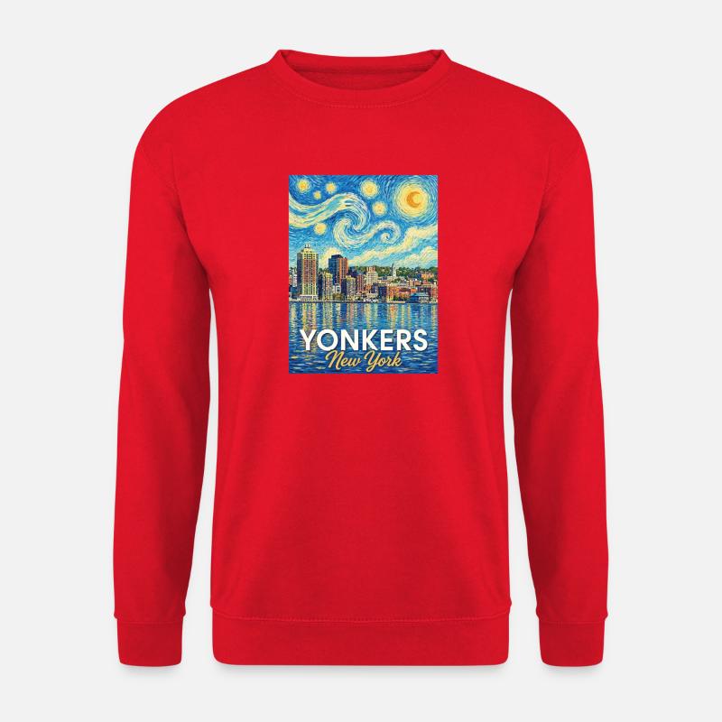 Yonkers, New York - Unisex Sweatshirt - red
