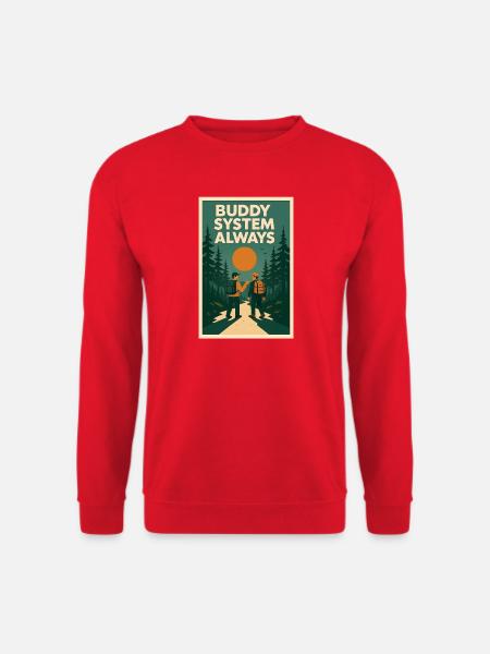 Immer Buddy-System | Pfadfinder - Unisex Pullover - Rot