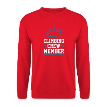 Climbing Crew - Unisex Sweatshirt - red - Front - Alina (178cm) & Michal (187cm)