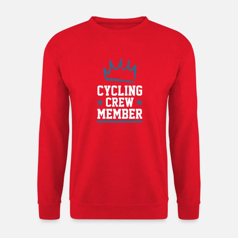 Cycling Crew - Unisex Pullover - Rot