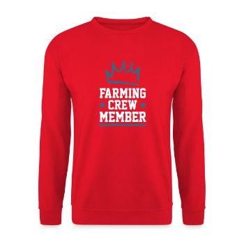 Farming Crew - Unisex Pullover - Rot - Vorne - Alina (178cm) & Michal (187cm)