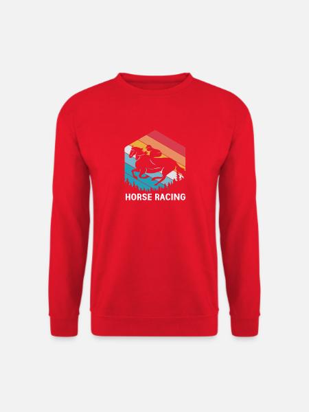 Courses de chevaux - Sweat-shirt Unisexe - rouge