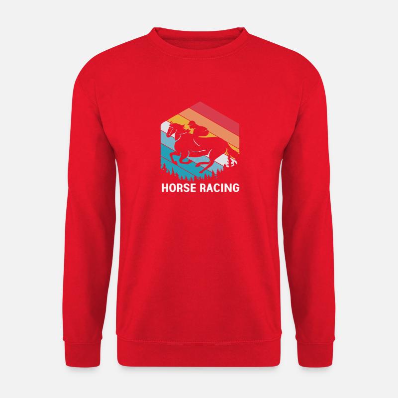 Courses de chevaux - Sweat-shirt Unisexe - rouge