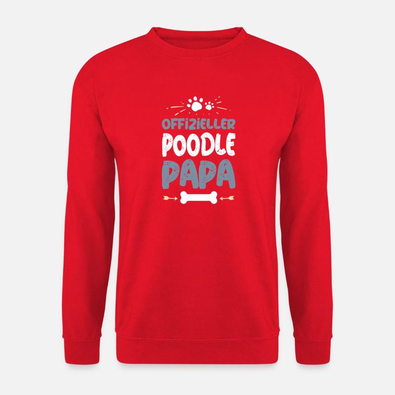 Poodle - Unisex Sweatshirt - red