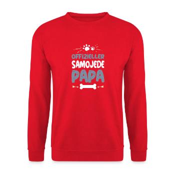 SAMOJEDE - Unisex Pullover - Rot - Vorne - Alina (178cm) & Michal (187cm)