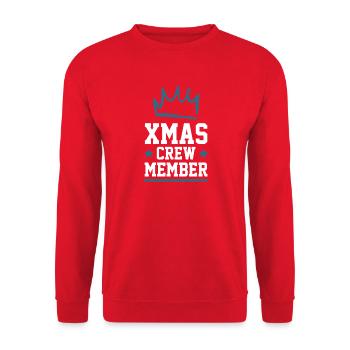Équipage de Noël - Sweat-shirt Unisexe - rouge - Devant - Alina (178cm) & Michal (187cm)