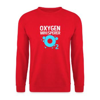 Breathing Breathing Respiratory Therapist Oxygen - Unisex Sweatshirt - red - Front - Alina (178cm) & Michal (187cm)