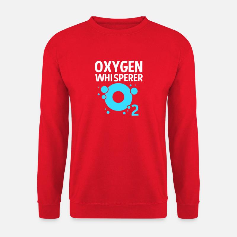 Atmen Atmung Atemwegstherapeut Sauerstoff - Unisex Pullover - Rot