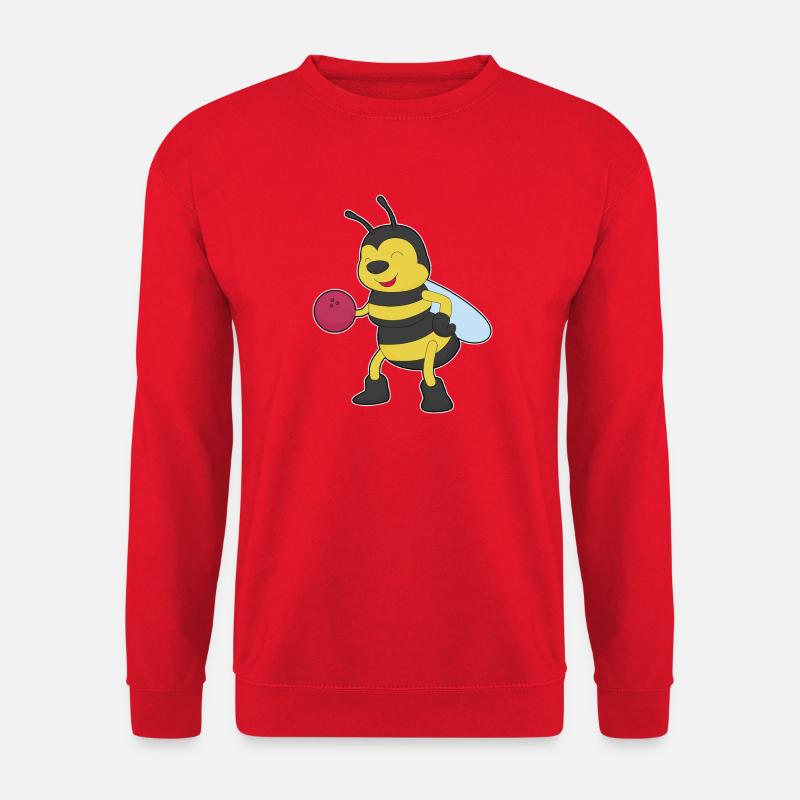 Biene Bowling Bowlingkugel Sport - Unisex Pullover - Rot