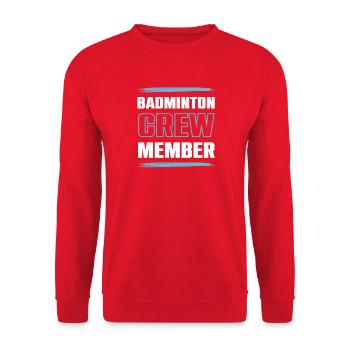 Équipe de badminton - Sweat-shirt Unisexe - rouge - Devant - Alina (178cm) & Michal (187cm)