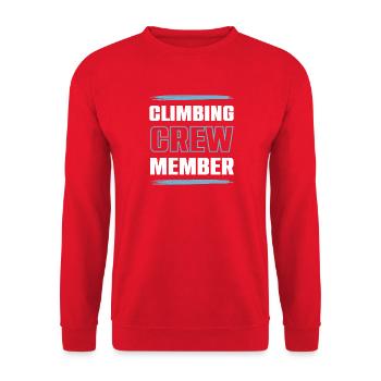 Climbing Crew - Unisex Pullover - Rot - Vorne - Alina (178cm) & Michal (187cm)