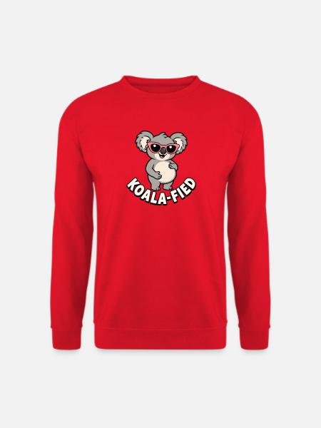 Pregnant Koala Mother – Cute Koala Pregnancy - Unisex Sweatshirt - red
