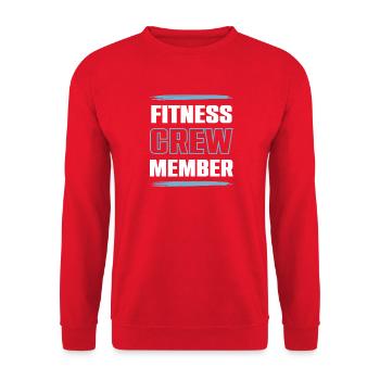 Équipe de remise en forme - Sweat-shirt Unisexe - rouge - Devant - Alina (178cm) & Michal (187cm)