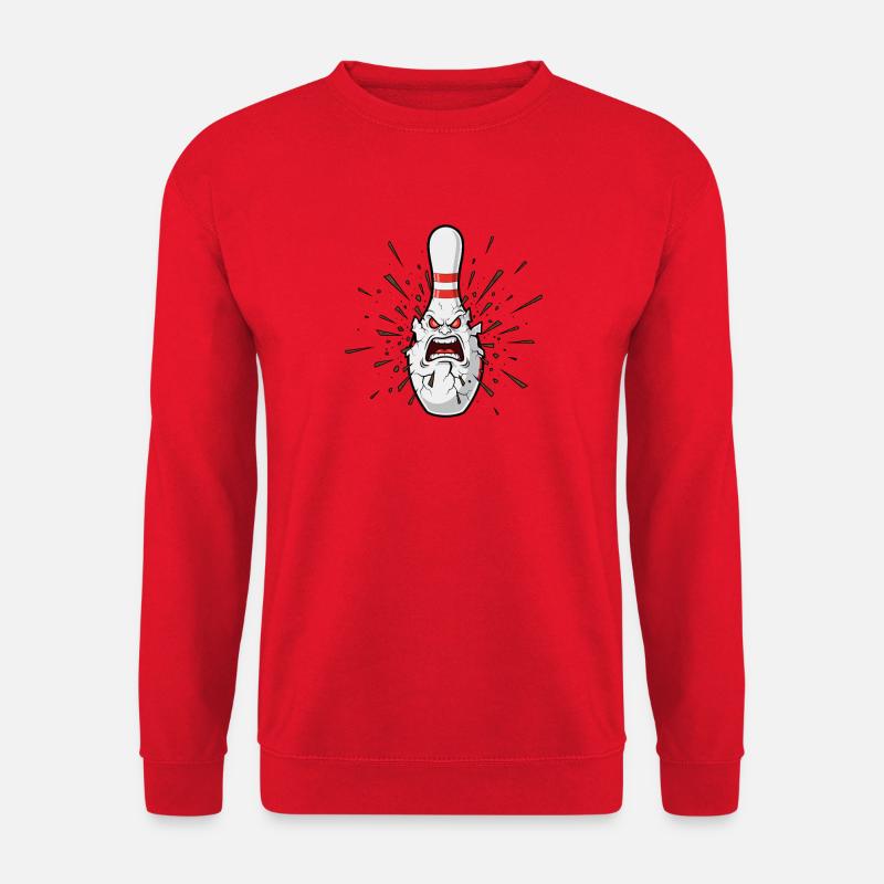 Angry Bowling Pin Bang - Unisex Sweatshirt - red