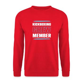 Kickboxing Crew - Unisex Sweatshirt - red - Front - Alina (178cm) & Michal (187cm)