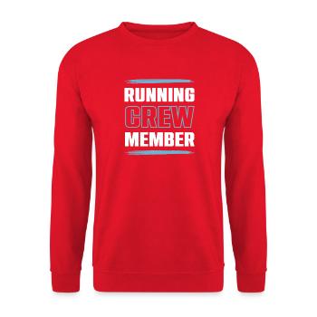 Équipe de Course - Sweat-shirt Unisexe - rouge - Devant - Alina (178cm) & Michal (187cm)
