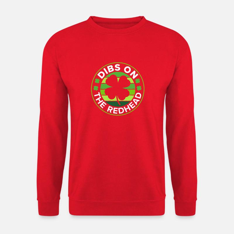 Ich nehme das Rothaarige Emblem - Unisex Pullover - Rot