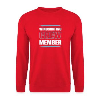 Windsurfing Crew - Unisex Pullover - Rot - Vorne - Alina (178cm) & Michal (187cm)