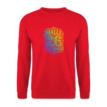 Malle 26 Multicoloured - Unisex Sweatshirt - red - Front - Alina (178cm) & Michal (187cm)