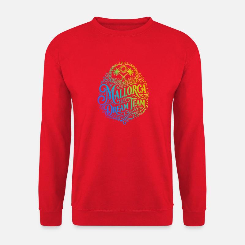 Mallorca Dream Team Bunt - Unisex Pullover - Rot