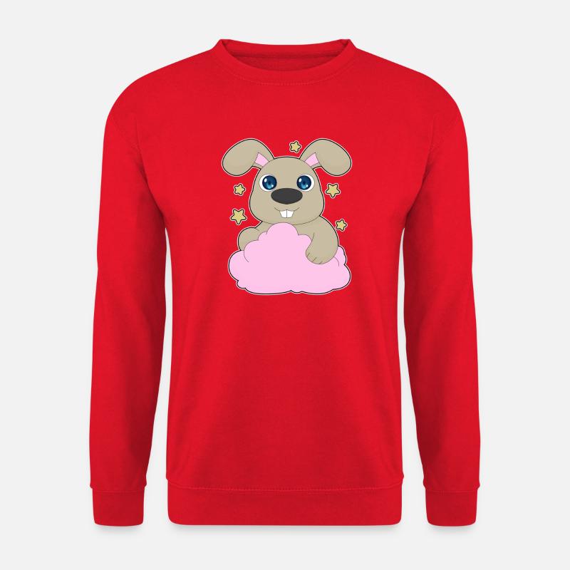 Nuages de lapin - Sweat-shirt Unisexe - rouge