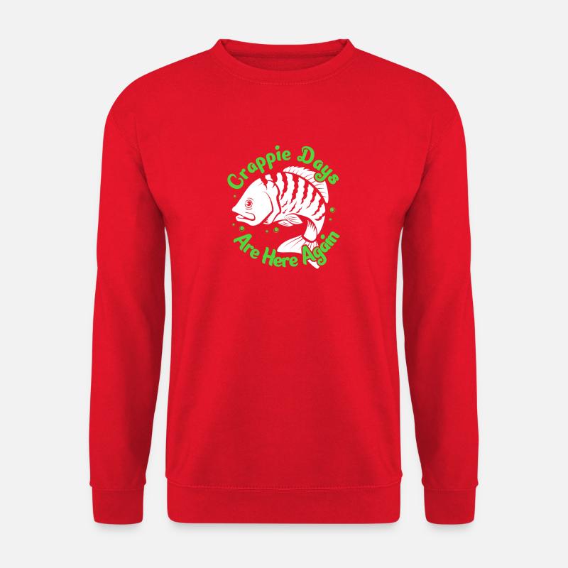 Perch, Crappie, Fish, Sunfish - Unisex Sweatshirt - red