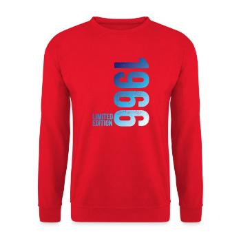 Limitierte GO Gradient Edition - Unisex Pullover - Rot - Vorne - Alina (178cm) & Michal (187cm)