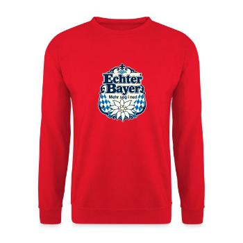 Echter Bayer Mehr sog i ned Bavarian Pride - Unisex Pullover - Rot - Vorne - Alina (178cm) & Michal (187cm)