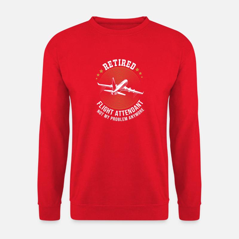 Flight Attendant Stewardess - Unisex Sweatshirt - red
