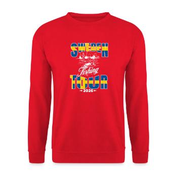 Chemise du voyage de pêche en Suède 2026 - Sweat-shirt Unisexe - rouge - Devant - Alina (178cm) & Michal (187cm)