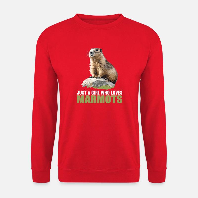 Marmottes Marmotte - Sweat-shirt Unisexe - rouge
