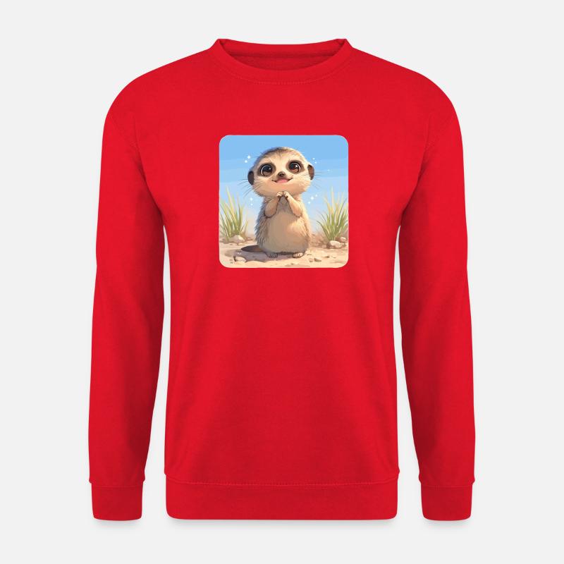 Meerkat Erdmännchen - Unisex Pullover - Rot
