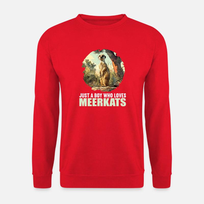 Meerkat Erdmännchen - Unisex Pullover - Rot
